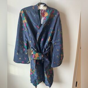 La Vie Style House Brocade mini Wrap Dress